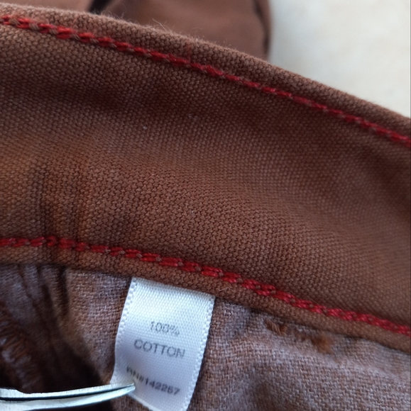 Raleigh Denim Jones Fit Cotton Canvas Pant Terracotta Brown 30"×33" - Picture 10 of 14